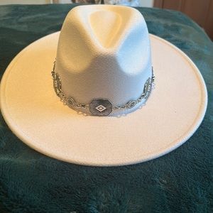 Beige Concho Hat